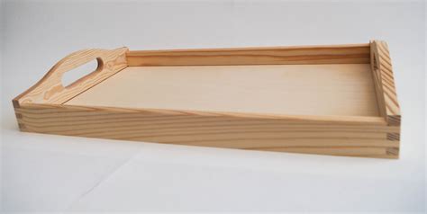 wooden serving tray  handles serving tea breakfast