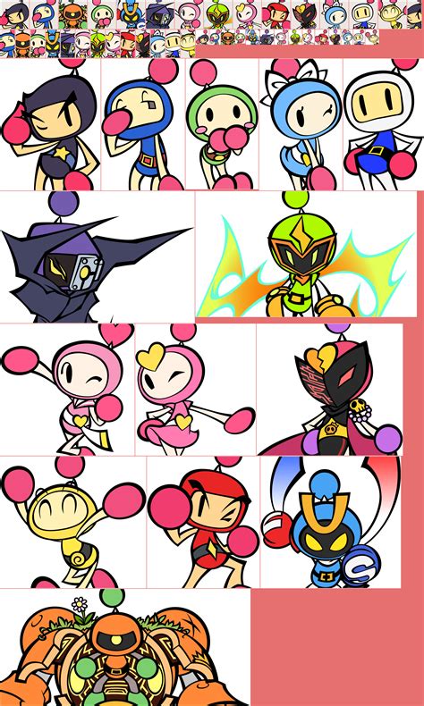 Nintendo Switch Super Bomberman R Playable Character Art The