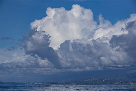 Large Cumulus Cloud Over Ocean Free Stock Photo Public Domain Pictures