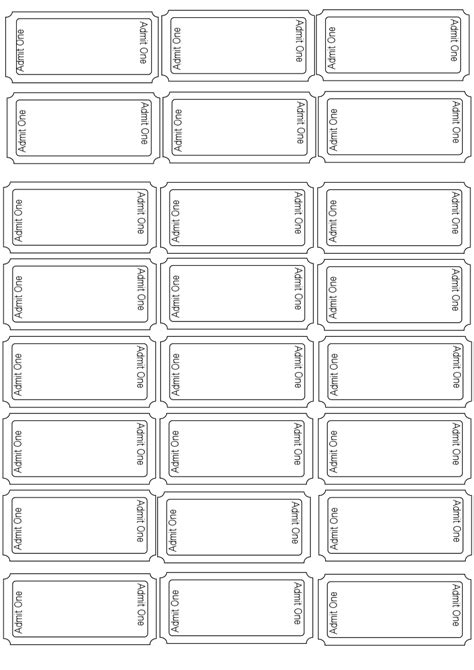Tickets Coloring Pages | peacecommission.kdsg.gov.ng