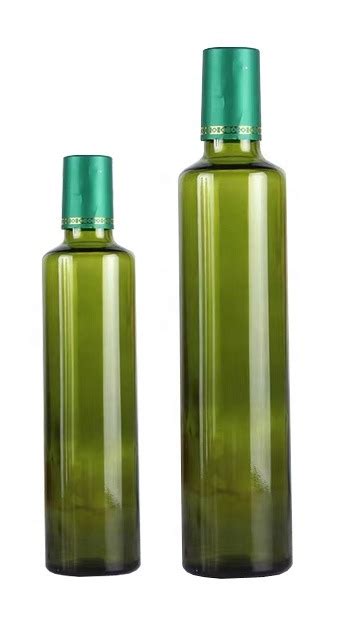Edible Oil Glass Bottle 100ml 250ml 500ml 750ml 1000ml Dark Green