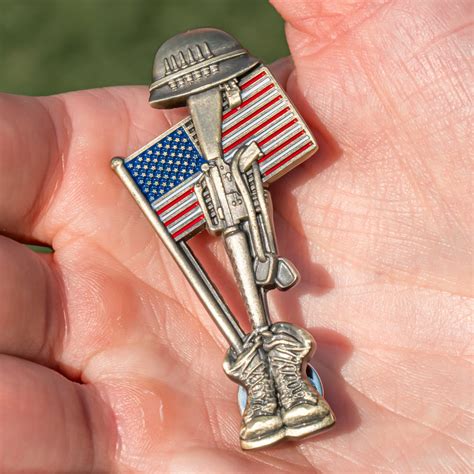 Fallen Soldier Usa Memorial Pin Fallenyetnotforgotten