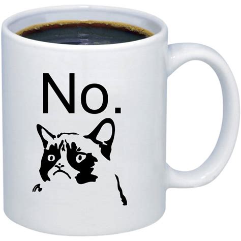 Verb (used with object), mugged, mug·ging. Grumpy Cat Coffee Mug - 904 Custom