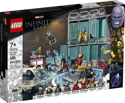 Nouveauté Lego Marvel 76216 Iron Man Armory Avec Whiplash Et Un