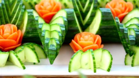 Italypaul Art In Fruit And Vegetable Carving Lessons Cucumber And