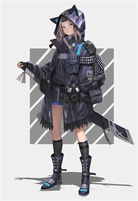 Concept コンセプトアート Sl86의 일러스트 Pixiv 女性キャラクターデザイン サイバーパンクファッション 女性戦士