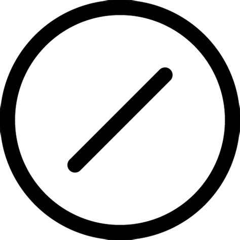 Slash Circle Icon 3 Download Free