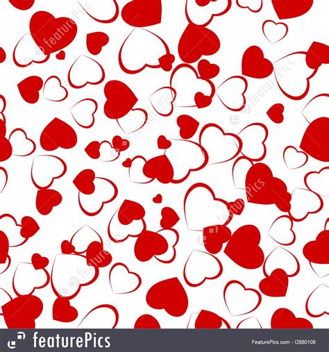 Abstract Patterns Seamless Hearts Pattern Eps 8 Stock