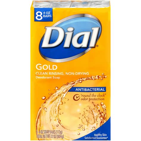 Dial Antibacterial Bar Soap Gold 4 Oz 8 Bars