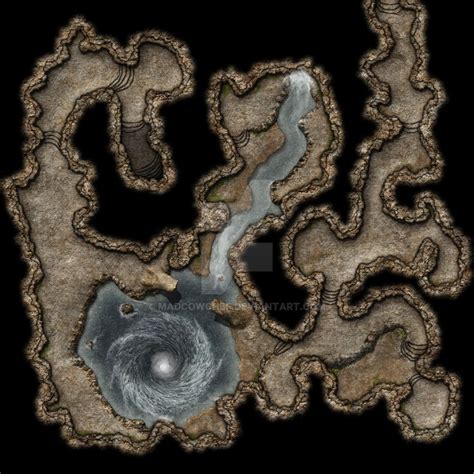 Dragon Cave Upper By Madcowchef Dungeon Maps Tabletop