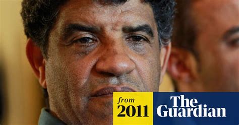 Gaddafis Intelligence Chief Captured Says Libyan Minister Libya The Guardian