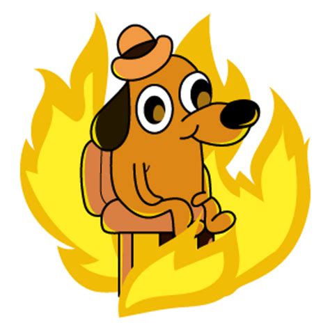 Lihat ide lainnya tentang stiker, desain stiker, cartoon jokes. This Is Fine - Sticker Mania