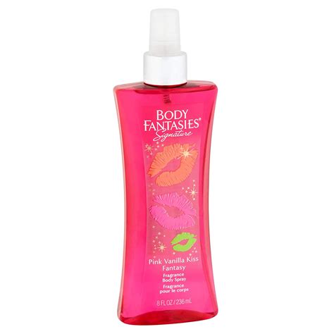 body fantasies signature fragrance body spray pink vanilla kiss fantasy 8 fluid ounce bf44