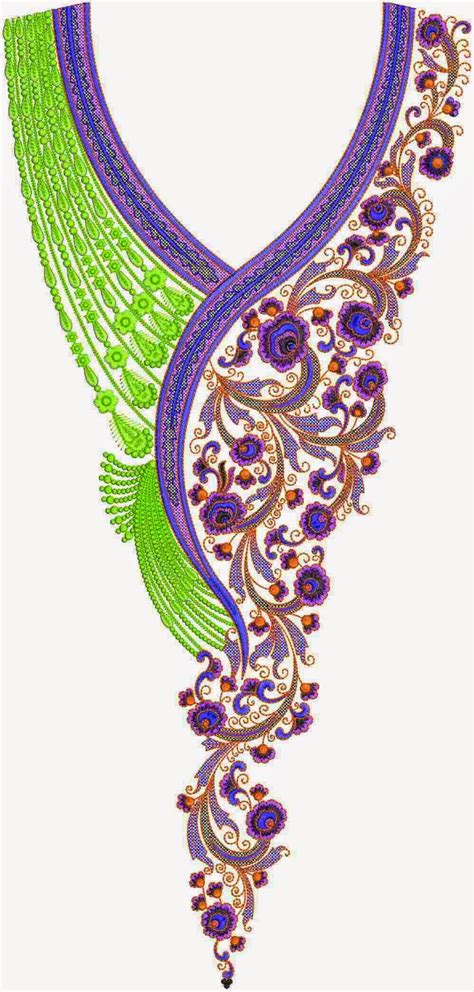 Embdesigntube Pakistani Dress Embroidery Lovely Neck Designs