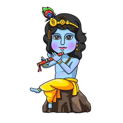 Krishna Bansuri Flute Text Leaf for Janmashtami - 500x613