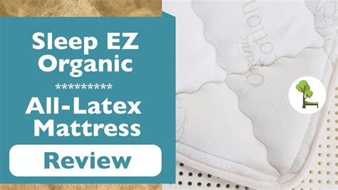 Sleep Ez Organic Review Diy Organic Latex Mattress Youtube