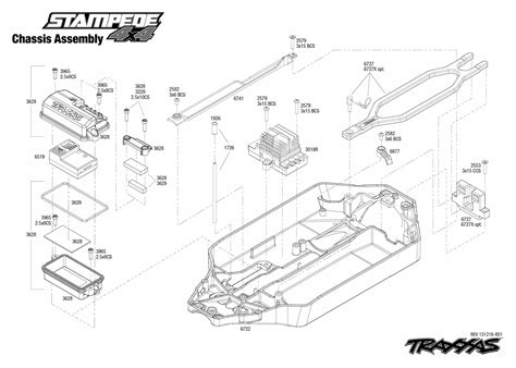 Exploded View Traxxas Stampede 4wd Chassis Astra