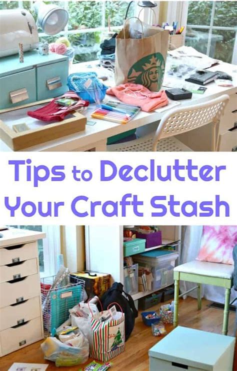 Declutter Your Craft Stash Craft Room Organization Diy Craft Room