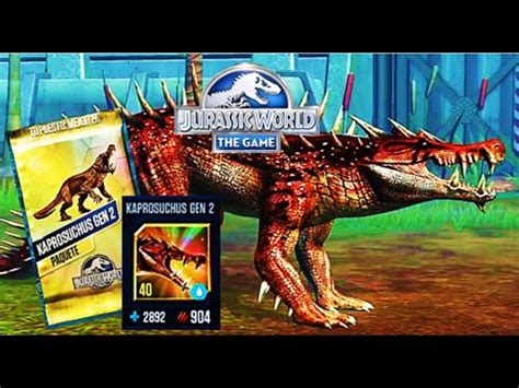 Kaprosuchus Gen Max Level El Cocodrilo Terrestre Jurassic World