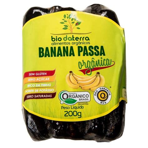 Banana Passa 200g Orgânica Pomar Brasília