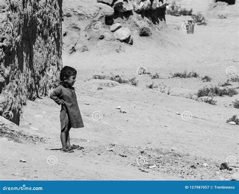 Afghanistan Refugee Camp Children In The North West Editorial