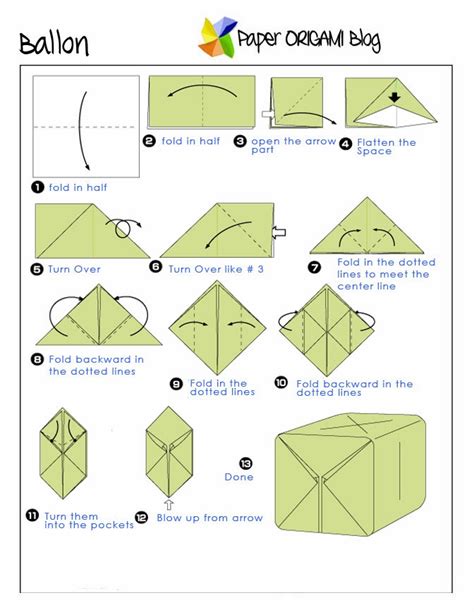 Fun Origamia Balloon Paper Origami Guide