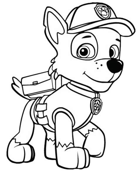 The main characters are rescue puppies and their leader ryder. Paw patrol coloring pages