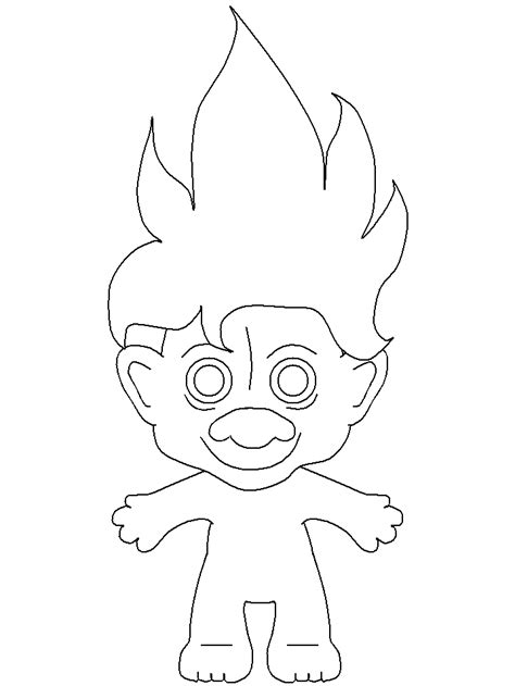 28 trolls pictures to print and color. TROLL FROM THREE BILLY COLORING PAGE - Coloring Home