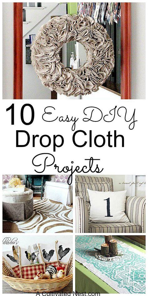 Diy Crafts Ideas 10 Easy Drop Cloth Projects