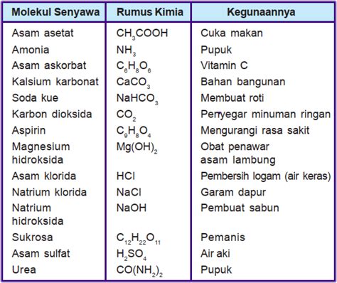 Jenis Senyawa Kimia Homecare24