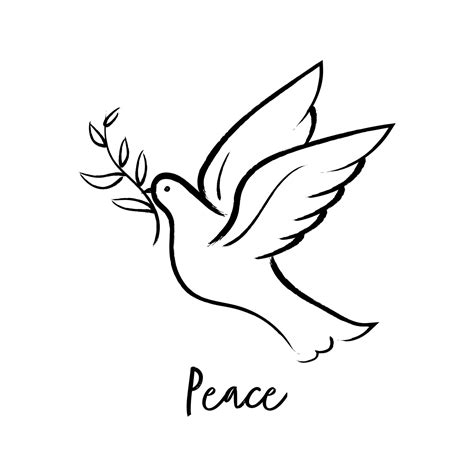 Dove With Olive Branches Tatuagens De Pomba Da Paz Como Desenhar My