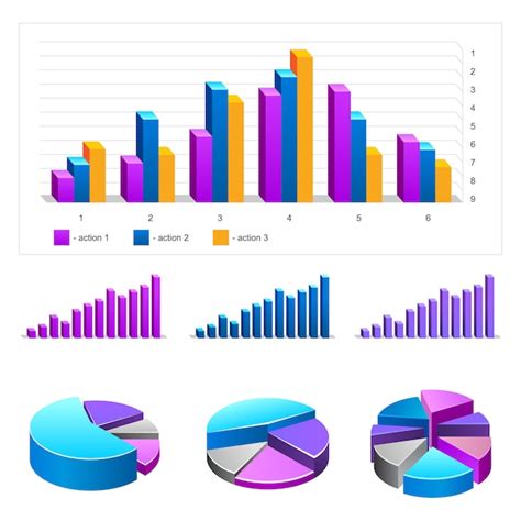 Conjunto De Elementos De Infografics Gráfico Diagrama Estadísticas