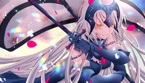 Blonde Hair Elbow Gloves Fategrand Order Fate Series Gloves Headdress Jeanne Darc Alter