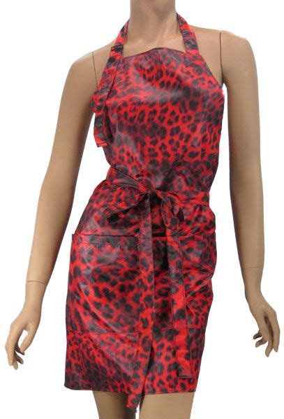 Aqua hair barber beauty salon stylist uniform apron jpg. Red hot leopard hair stylist apron, click here to order ...