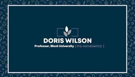 Professor Business Card | PsdDaddy.com