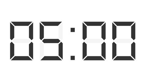 Template of black digital alarm clock letters and numbers. Digital Clock Full 24h Time-lapse Stock Footage Video ...
