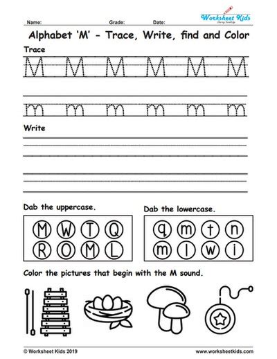 Letter M Worksheets And Free Printables Mommy Is My Teacher Printable