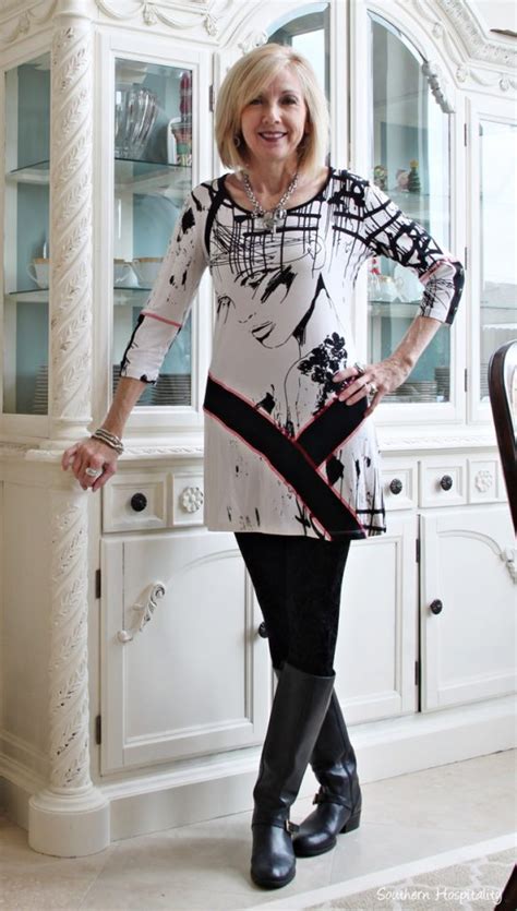 Tunic Tops For Women Over 60 Years Dresses How To Wear Leggings Over 40 A Complete Guide With
