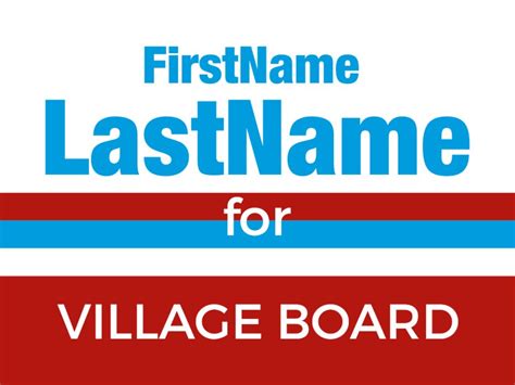 Village Board Crazy Cheap Political Signs And Custom Yard Signs 60 Off