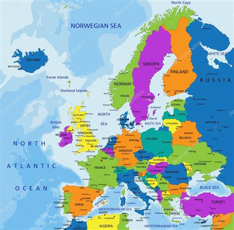 Mapa Político Da Europa Paises Europeus Hot Sex Picture