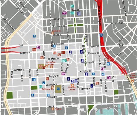 Filedowntown Baltimore Mapsvg Wikitravel