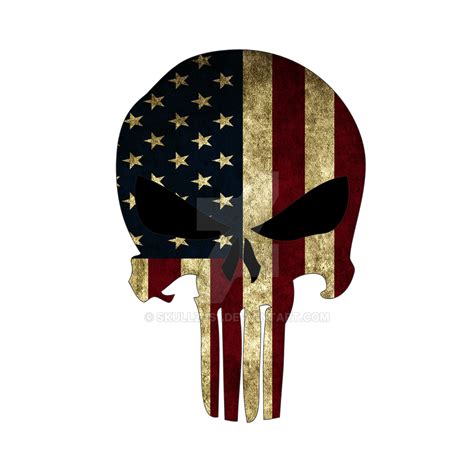 Punisher American Flag By Skullz Is1 On Deviantart