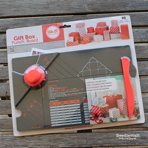 Fed up with ham sandwiches day after day? Doodlecraft: Gift Box Punch Board!