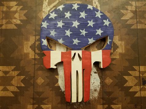 American Flag Themed Punisher Skull Ryobi Nation Projects
