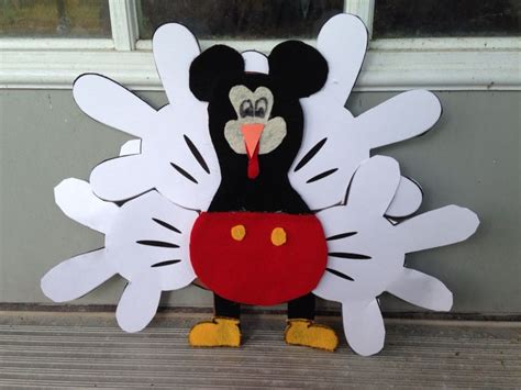 Tom The Turkey Disguise Kindergarten Mickey Mouse Turkey Disguise Turkey Disguise Project