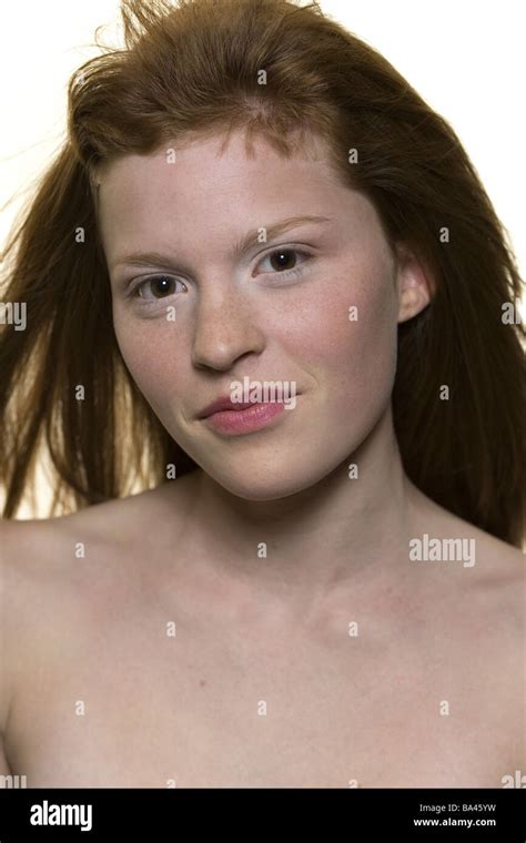 Girls Red Hairy Gaze Camera Portrait Hi Res Stock Photography And