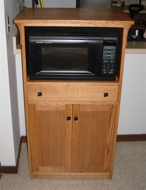 Hand Crafted Microwave Cabinet By Joeys Custom Woodworking