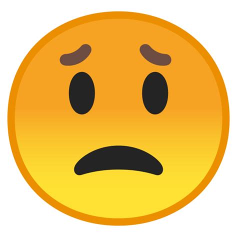 😟 Worried Face Emoji Worried Emoji