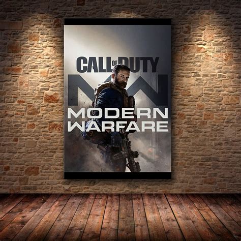 Call Of Duty Modern Warfare Canvas Poster Print Wall Art Home Etsy