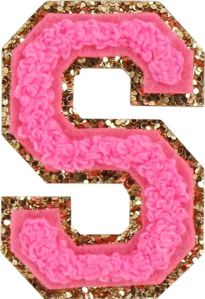 Bubblegum Glitter Varsity Letter Patches In 2021 Varsity Letter